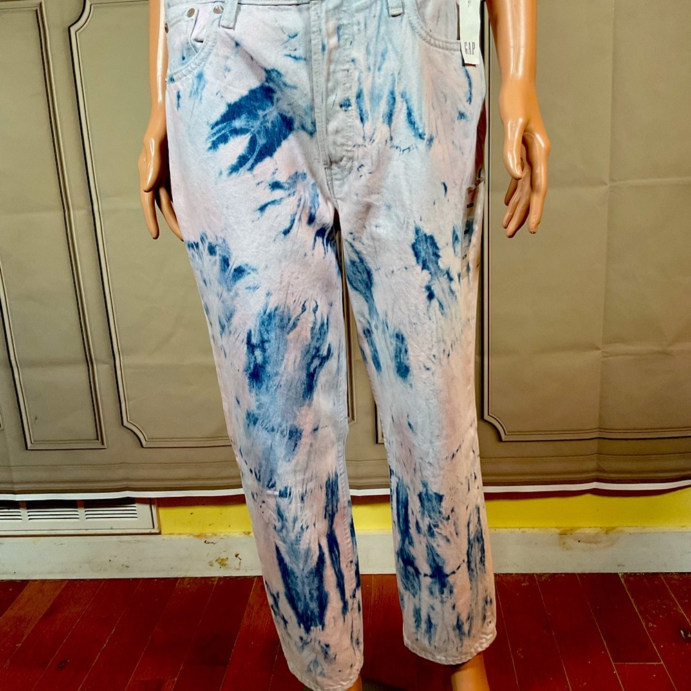 GAP TIE DYED JEANS, NWT, SIZE 8
